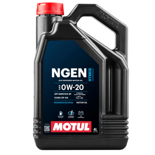 Motul Engine Oil NGEN Hybrid - Full Synthetic 0W-20 - 4L