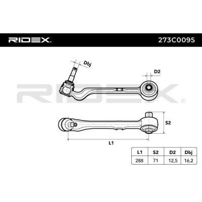 RIDEX 273C0095 Suspension arm