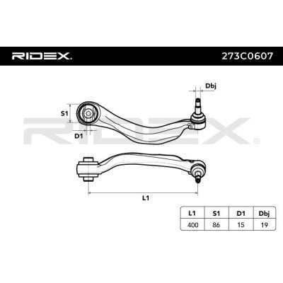 RIDEX 273C0607 Suspension arm