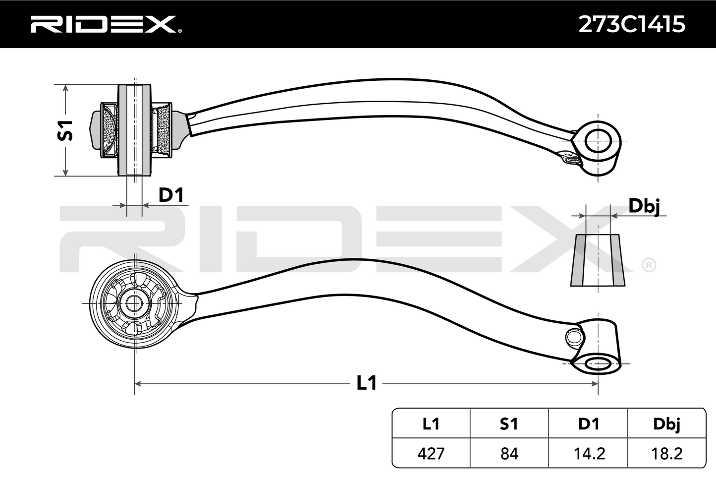 RIDEX 273C1415 Suspension arm