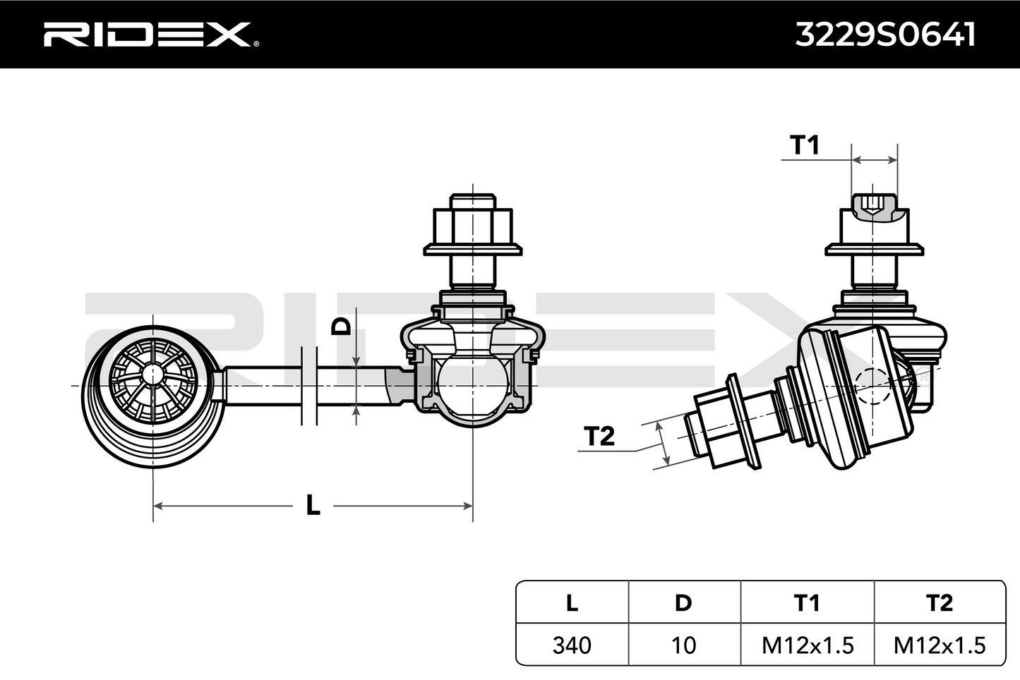 RIDEX 3229S0641 Anti roll bar link