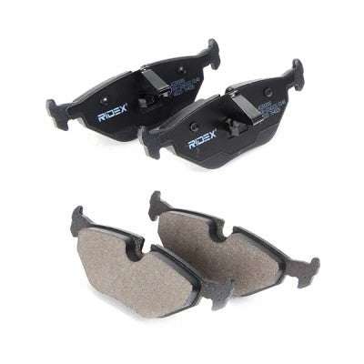 RIDEX 402B0088 Brake pad set rear axle - for BMW