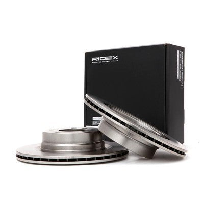 RIDEX 82B0168 Brake Disc, Rear Axle, Vented, Uncoated (pair)
