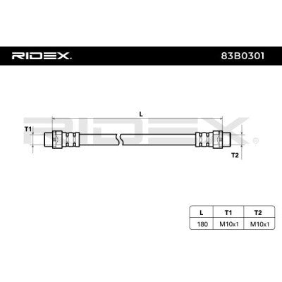 RIDEX 83B0301 Brake Hose