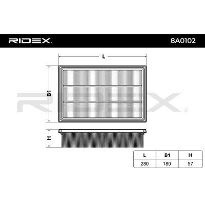 RIDEX 8A0102 Air Filter