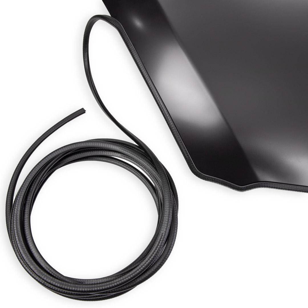 RIDEX 2057D0007 Door Seal Metal, PVC