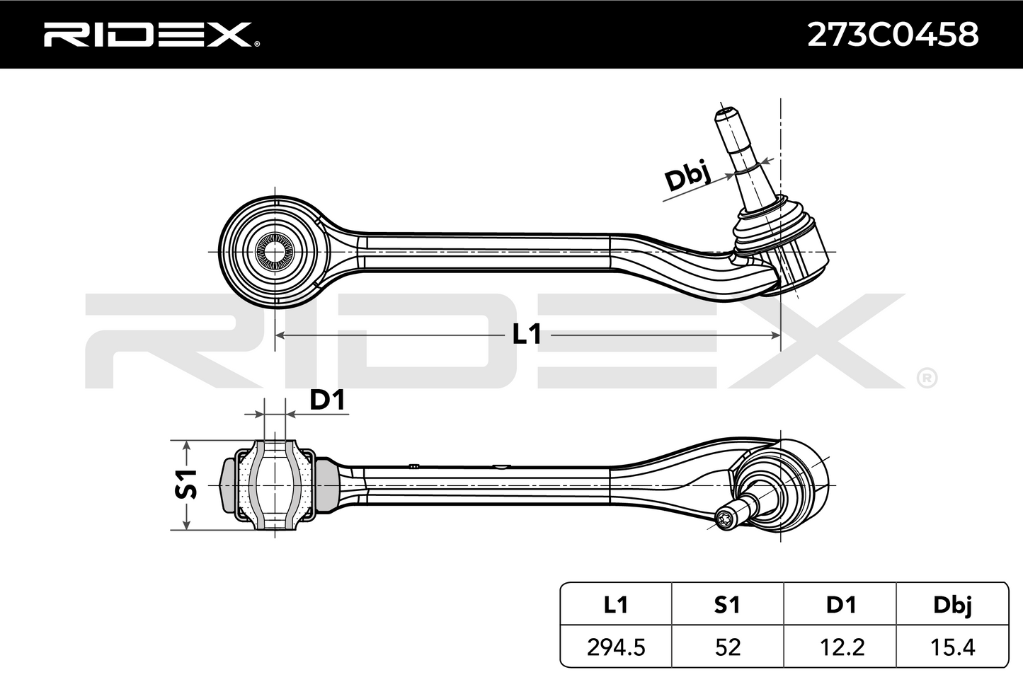 RIDEX 273C0458 Suspension arm