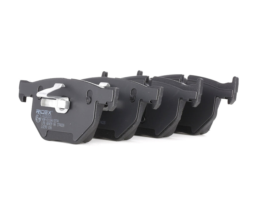 RIDEX 402B0051 Brake pad set Rear axle