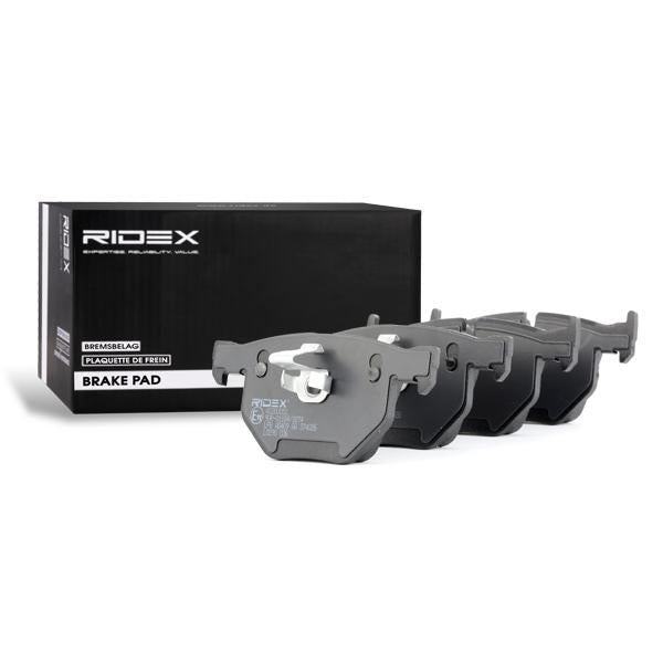 RIDEX 402B0051 Brake pad set Rear axle