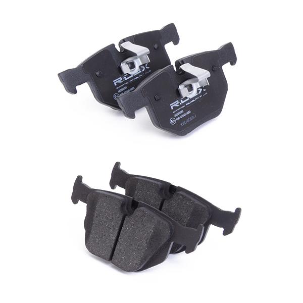 RIDEX 402B0051 Brake pad set Rear axle