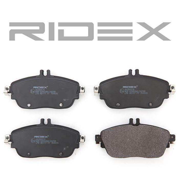 RIDEX 402B0570 Brake Pad Set for Mercedes - Front Axle