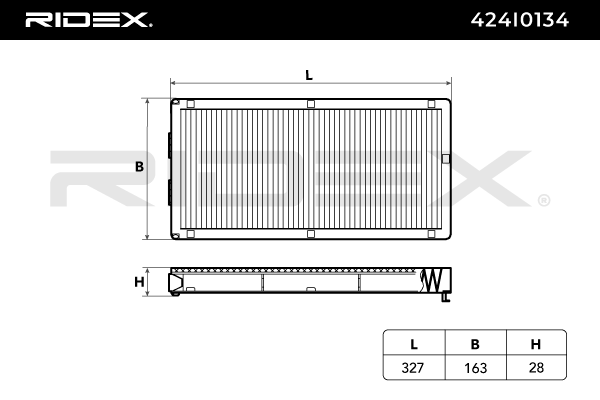 RIDEX 424I0134 Pollen filter