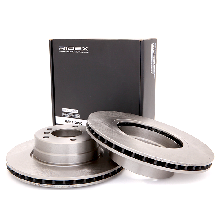 RIDEX 82B0191 Brake Disc - front axle (pair)