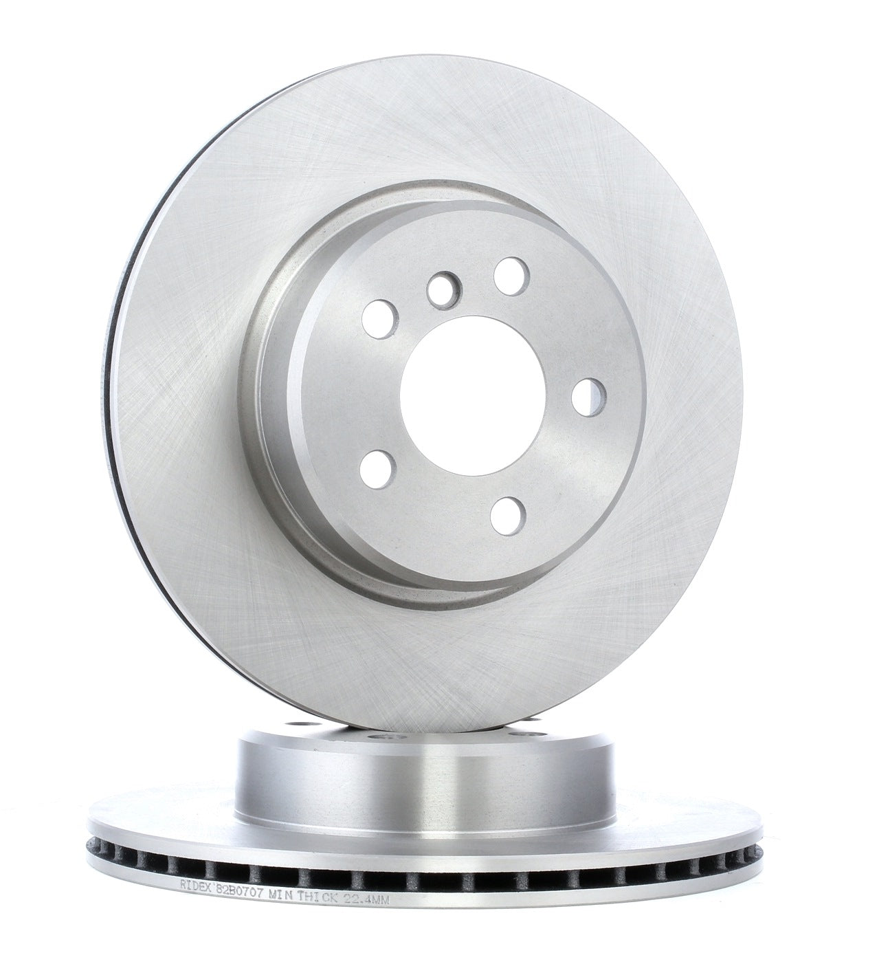 RIDEX 82B0707 Brake Disc - front axle (pair)