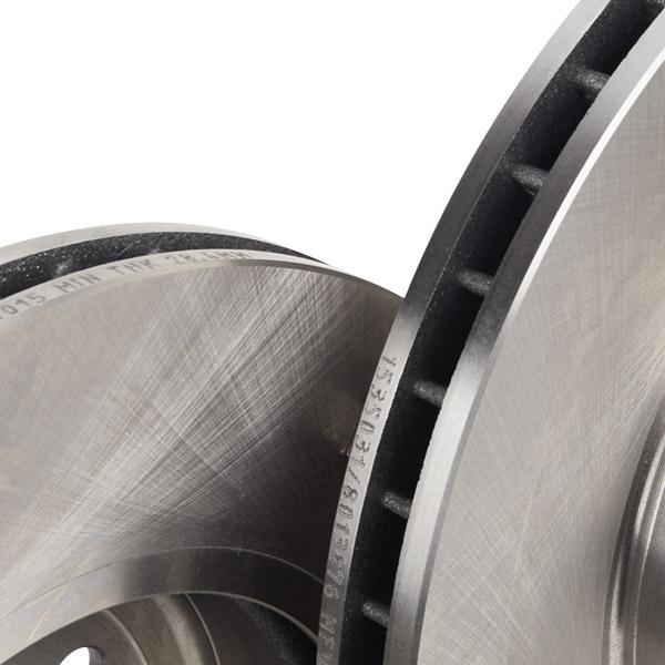 RIDEX 82B0722 Brake Disc - front axle (pair)
