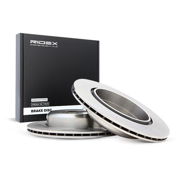 RIDEX 82B0739 Brake Disc - rear axle (pair)