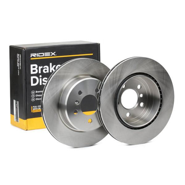 RIDEX 82B0739 Brake Disc - rear axle (pair)