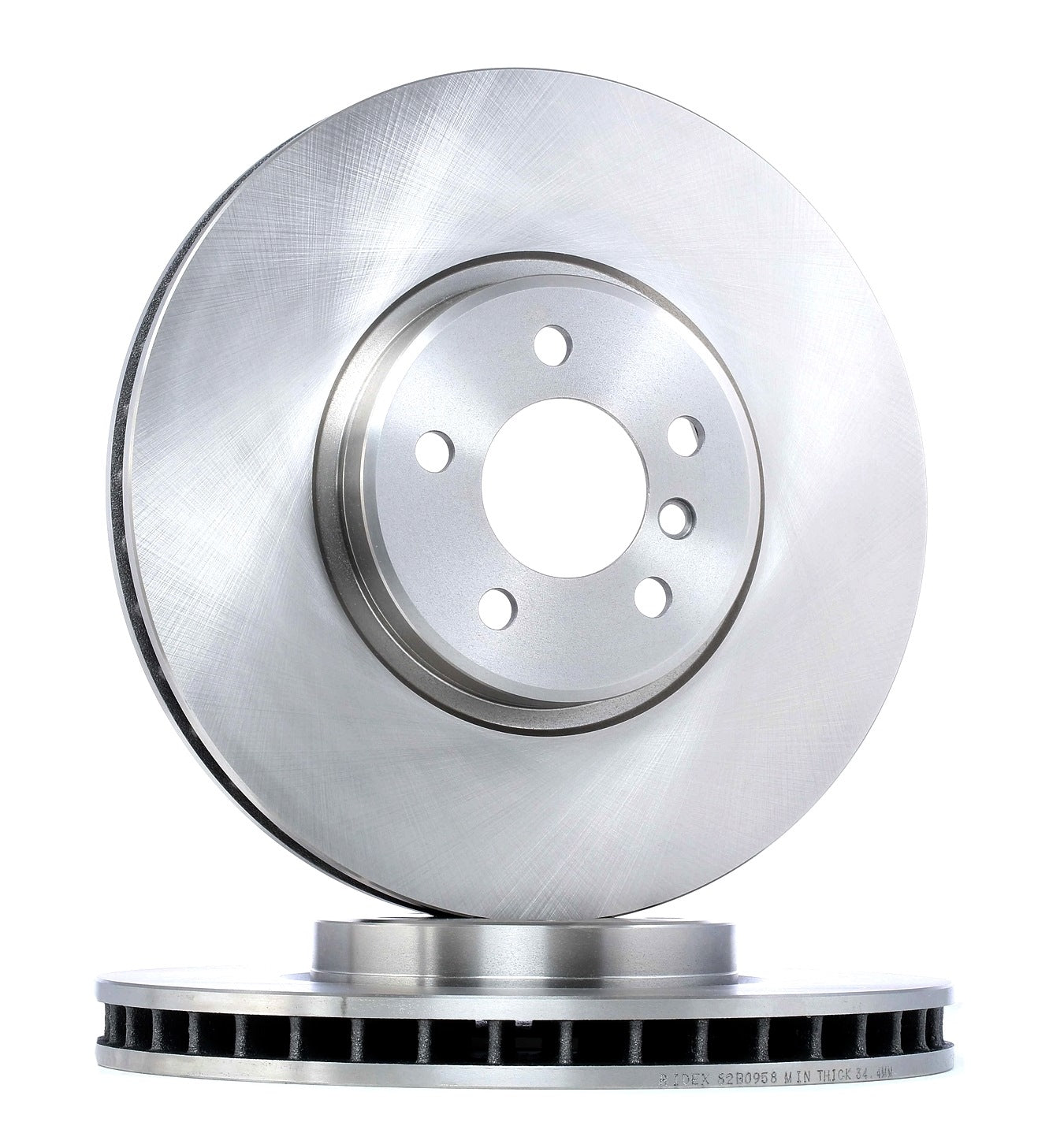 RIDEX 82B0958 Brake Disc - front axle (pair)
