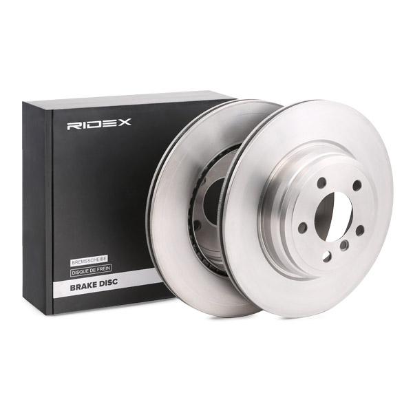 RIDEX 82B1433 Brake Disc - rear axle (pair)