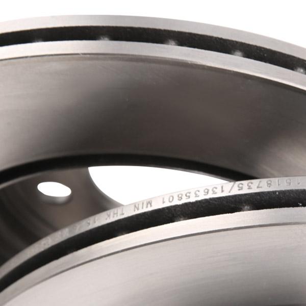 RIDEX 82B1433 Brake Disc - rear axle (pair)
