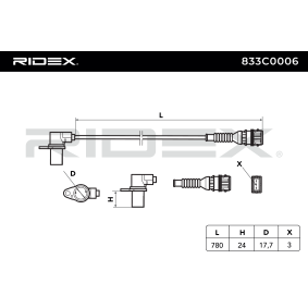 RIDEX 833C0006 Crankshaft sensor