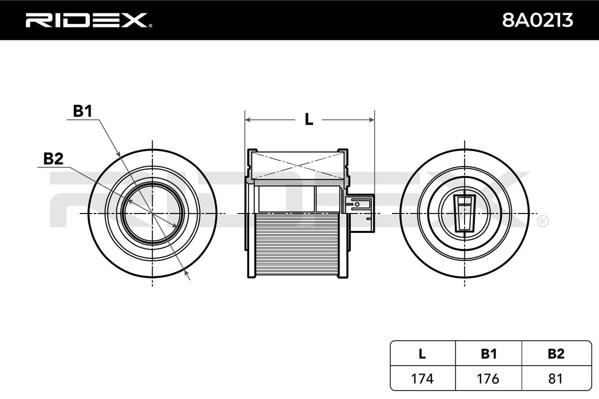 RIDEX 8A0213 Air filter - for BMW