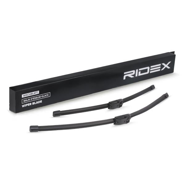 RIDEX 298W0030 Wiper Blades Pair - Front - 600/475mm (Side Pin)