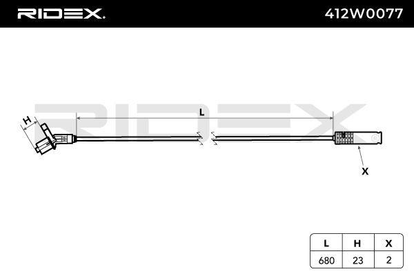 RIDEX 412W0077 ABS sensor for BMW 3 Series