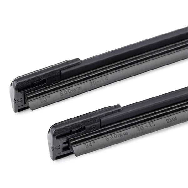 RIDEX 298W0533 Wiper Blade Pair - Front - 600/500 (Pin Type)