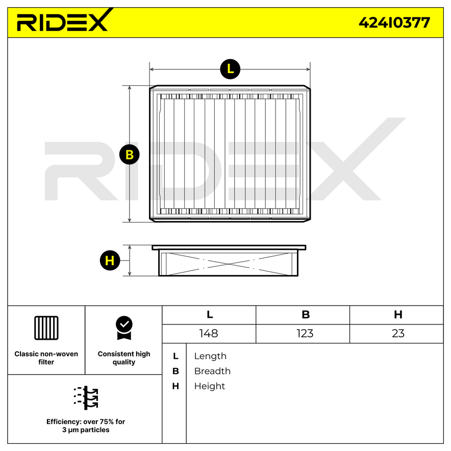 RIDEX 424I0377 Pollen filter for BMW 3 Compact (E36)