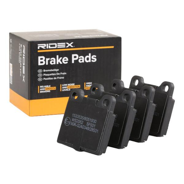 RIDEX 402B0924 Brake pad set