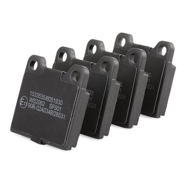RIDEX 402B0924 Brake pad set