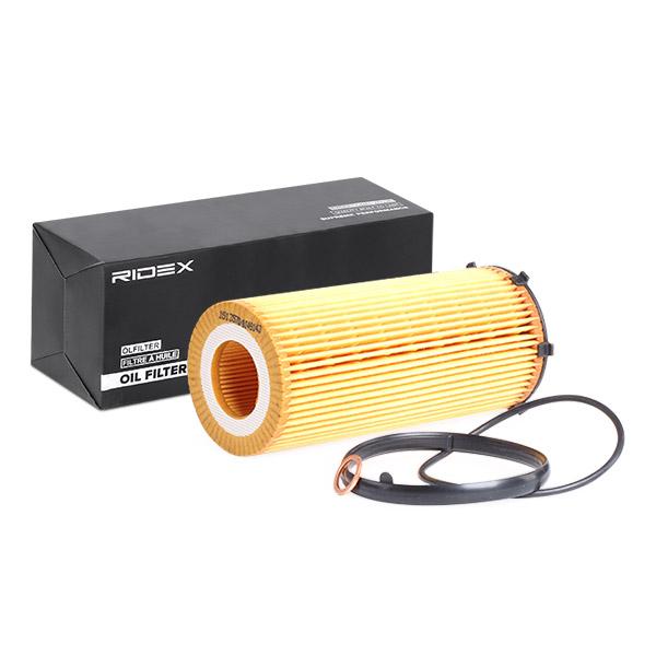 RIDEX 7O0123 Oil Filter with gaskets/seals, Filter Insert - for BMW