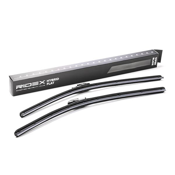 RIDEX 298W0005 Wiper Blades Pair - Front - 600/580mm (Push Type)