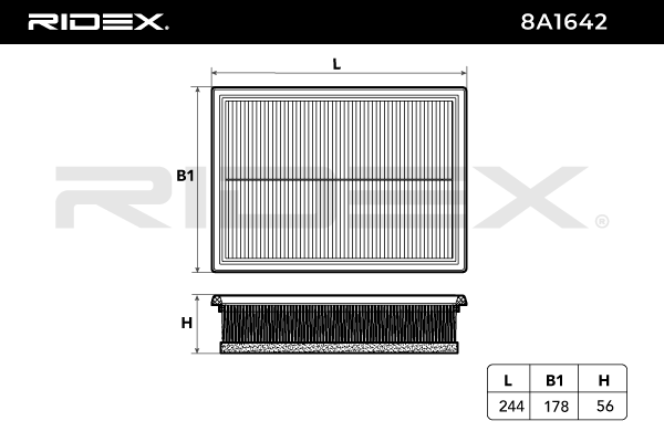 RIDEX 8A1642 Air Filter