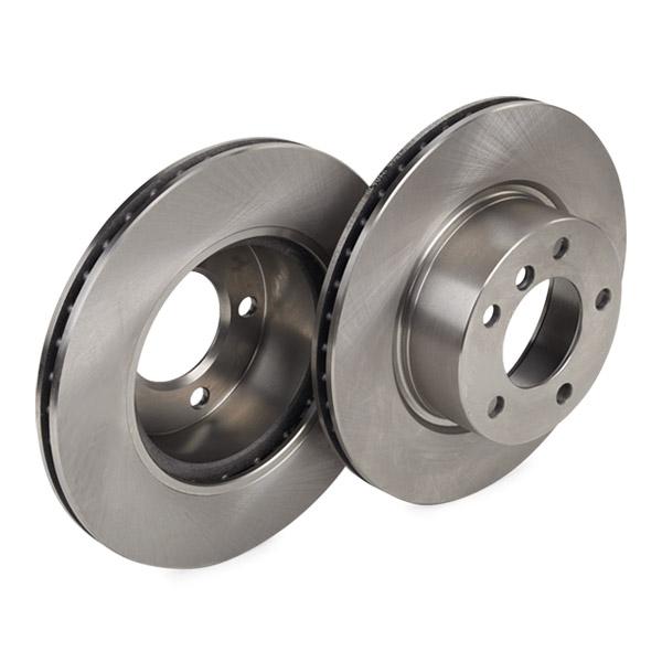 RIDEX 82B0153 Brake Disc, Front Axle, Vented, Uncoated (pair)