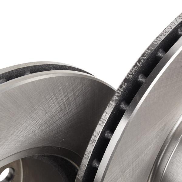 RIDEX 82B0153 Brake Disc, Front Axle, Vented, Uncoated (pair)