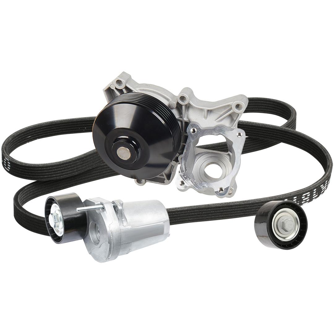 RIDEX 4172P0078 Water Pump + V-Ribbed Belt Kit