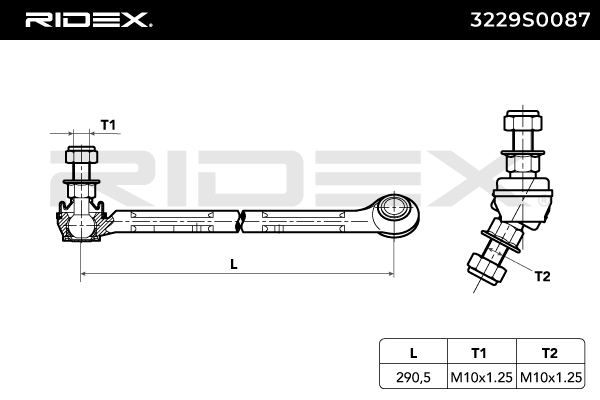 RIDEX 3229S0087 Anti roll bar link