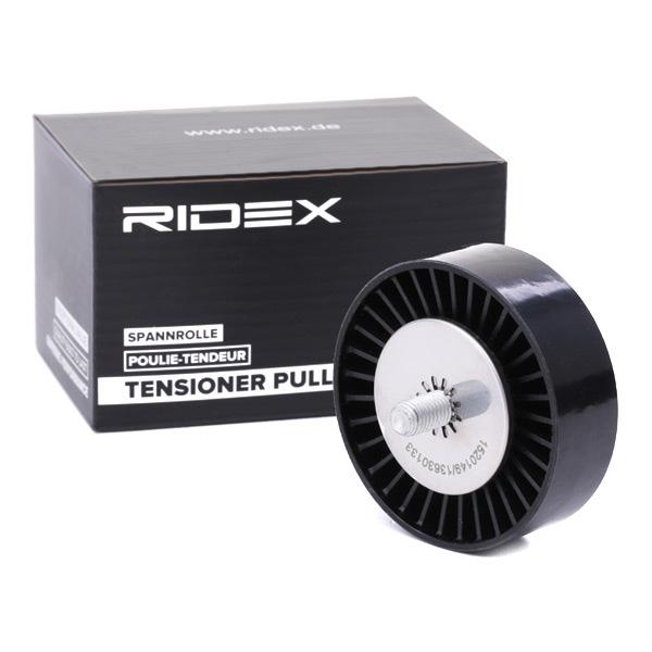 RIDEX 312D0056 Deflection / Guide Pulley, v-ribbed belt with bolts