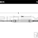 RIDEX 124C0187 Hand brake cable