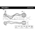 RIDEX 273C0074 Suspension arm