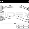 RIDEX 273C1415 Suspension arm
