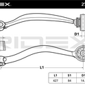 RIDEX 273C1418 Suspension arm