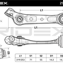 RIDEX 273C1477 Suspension arm