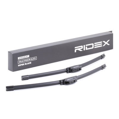 RIDEX 298W0083 Wiper Blades Pair - Front - 530/500mm (Hook Fixing)