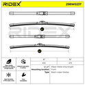 RIDEX 298W0237 Wiper Blades Pair  - Front - 650/475mm