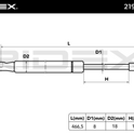 RIDEX 219G0415 Tailgate strut for BMW 1 Series