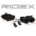RIDEX 402B0083 Brake Pad Set for Audi - Front Axle