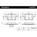 RIDEX 402B0510 Brake pad set with piston clip - for BMW